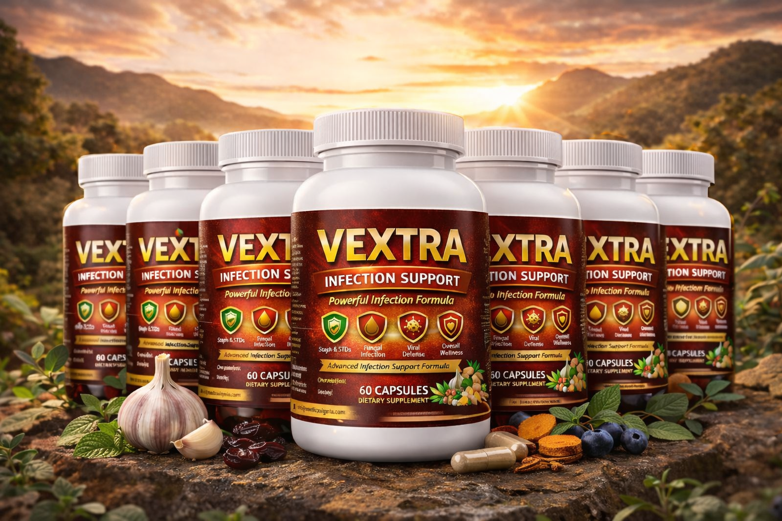 Vextra Product Line - 5 Bottles
